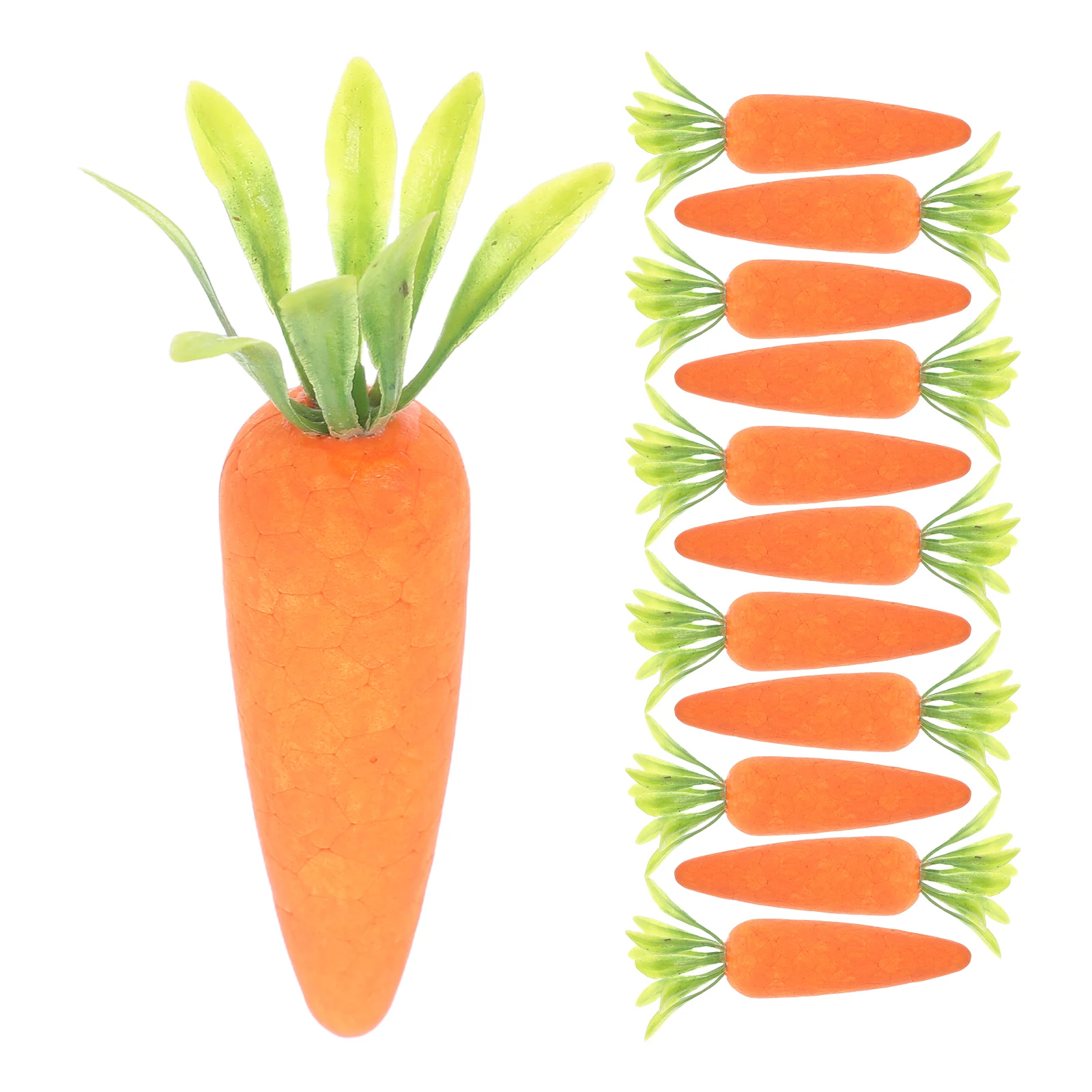 12pcs Artificial Carrots 7cm PVC Foam Decor Easter Party Children Room School Faux Vegetable Prop Lightweight Safe
12pcs Artificial Carrots 7cm PVC Foam Decor Easter Party Children Room School Faux Vegetable Prop Lightweight Safe
