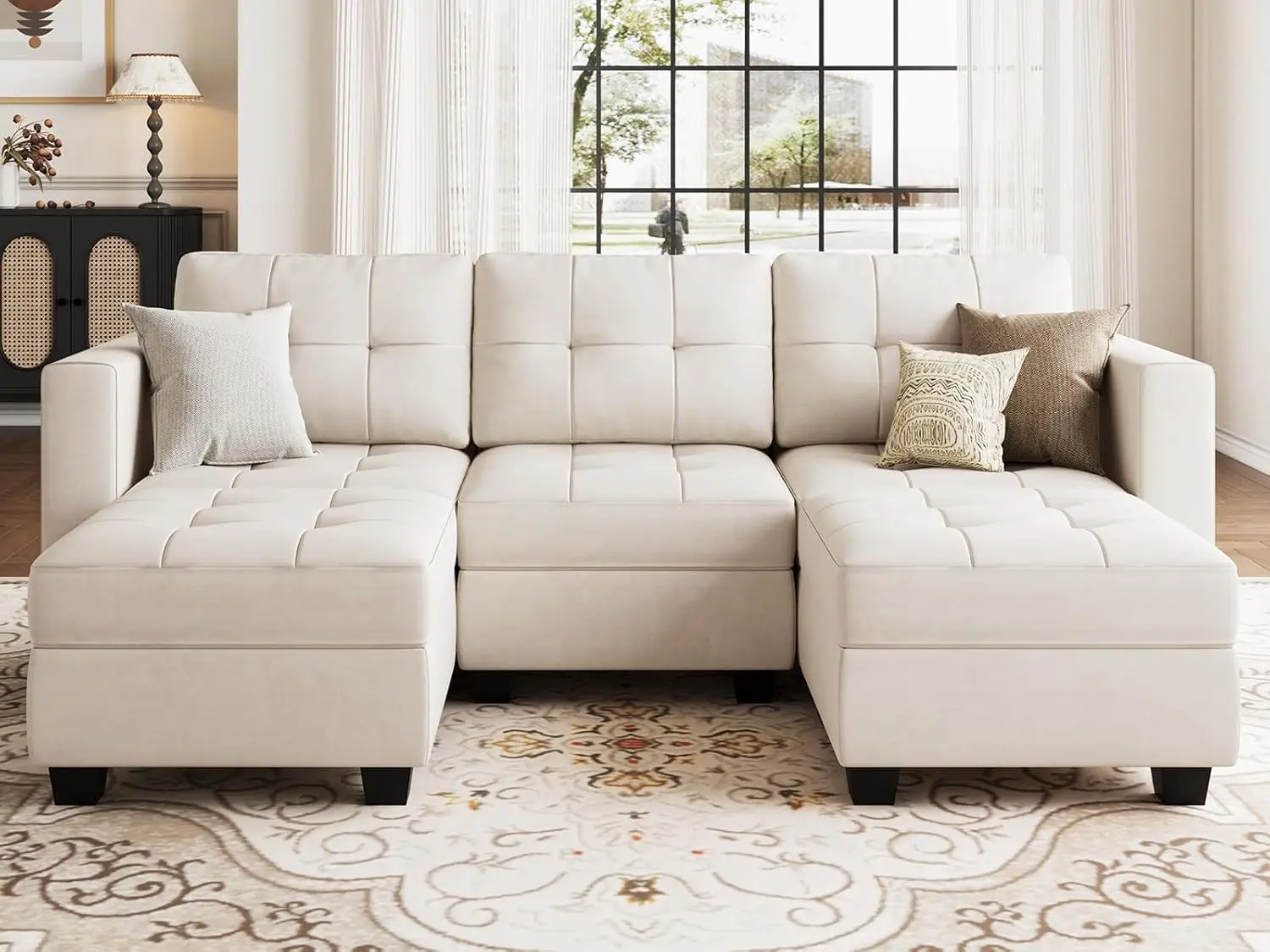 Sectional Modular Sofa with Storage Seats, Velvet Couch for Living Room, Apartment,Small Space
Sectional Modular Sofa with Storage Seats, Velvet Couch for Living Room, Apartment,Small Space