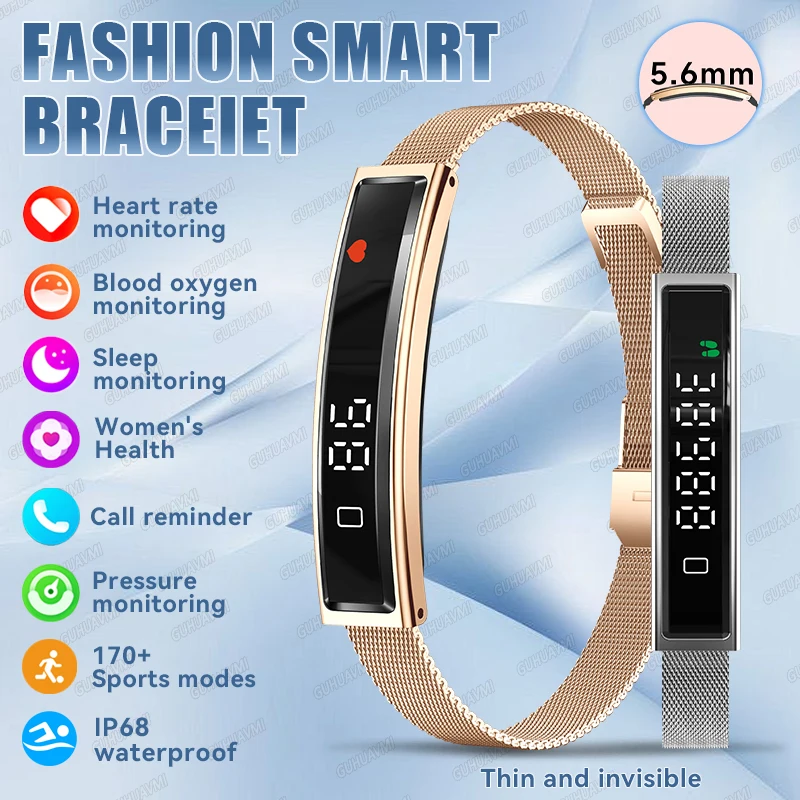 New Sports Health Tracker Smart Bracelet Heart Rate Blood Oxygen Sleep Monitoring Pedometer Fitness Smartwatch For Android iOS
New Sports Health Tracker Smart Bracelet Heart Rate Blood Oxygen Sleep Monitoring Pedometer Fitness Smartwatch For Android iOS