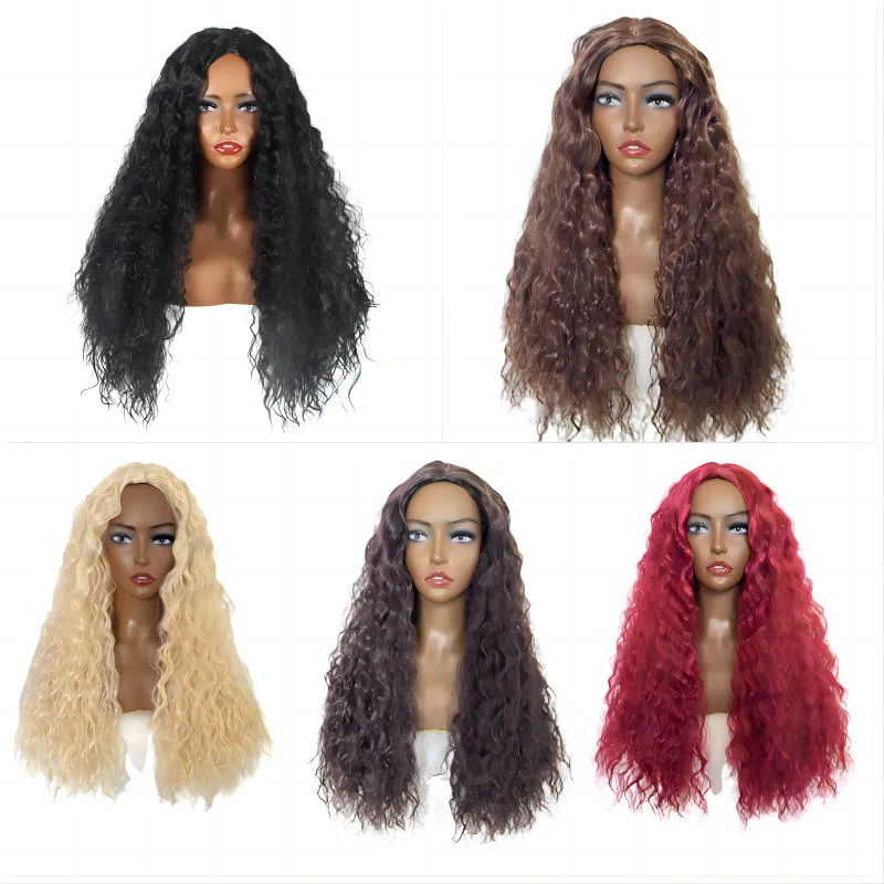 Synthetic Wig Women Short Curly Water Wave Black Corn Perm Center Part Cosplay Party Daily Use Fashion Full Wig
Synthetic Wig Women Short Curly Water Wave Black Corn Perm Center Part Cosplay Party Daily Use Fashion Full Wig