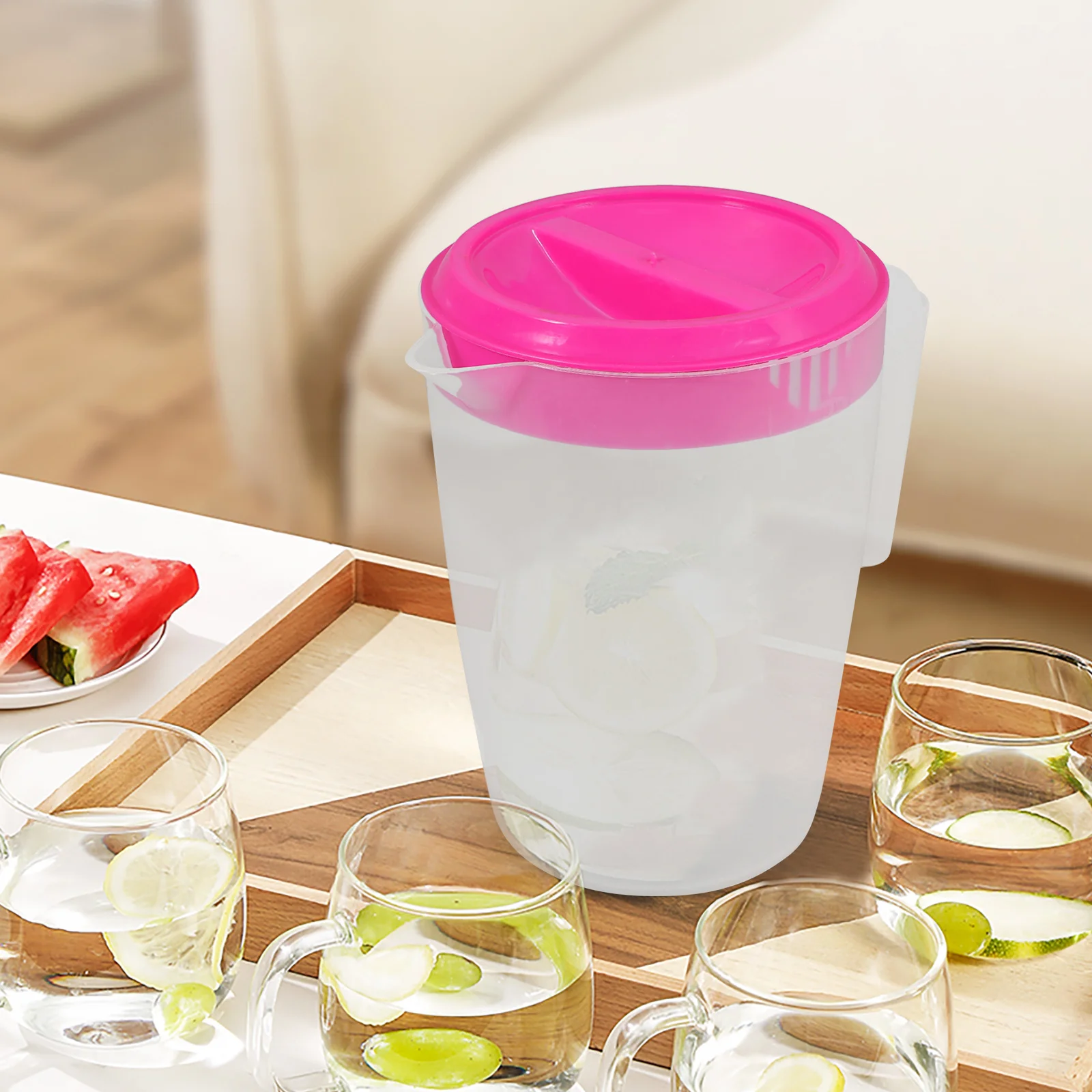 1L Large Capacity Plastic Pitcher for Cold Water Juice Milk Beverage Storage Reusable Refrigerator Safe Drink Jug Ideal for Home
1L Large Capacity Plastic Pitcher for Cold Water Juice Milk Beverage Storage Reusable Refrigerator Safe Drink Jug Ideal for Home