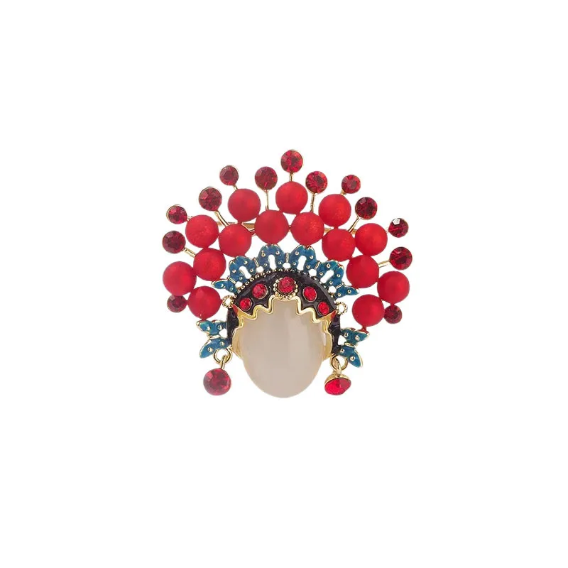 Chinese Safflower Dan Brooch Female Peking Opera Champion Brooch Suit Pin Accessories
Chinese Safflower Dan Brooch Female Peking Opera Champion Brooch Suit Pin Accessories