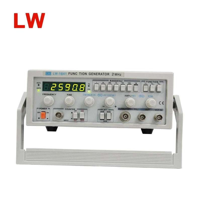Генератор сигналов LONGWEI LW1645 по оптовой цене, функциональный генератор 15 МГц, генератор сигналов для студенческой лаборатории
Генератор сигналов LONGWEI LW1645 по оптовой цене, функциональный генератор 15 МГц, генератор сигналов для студенческой лаборатории