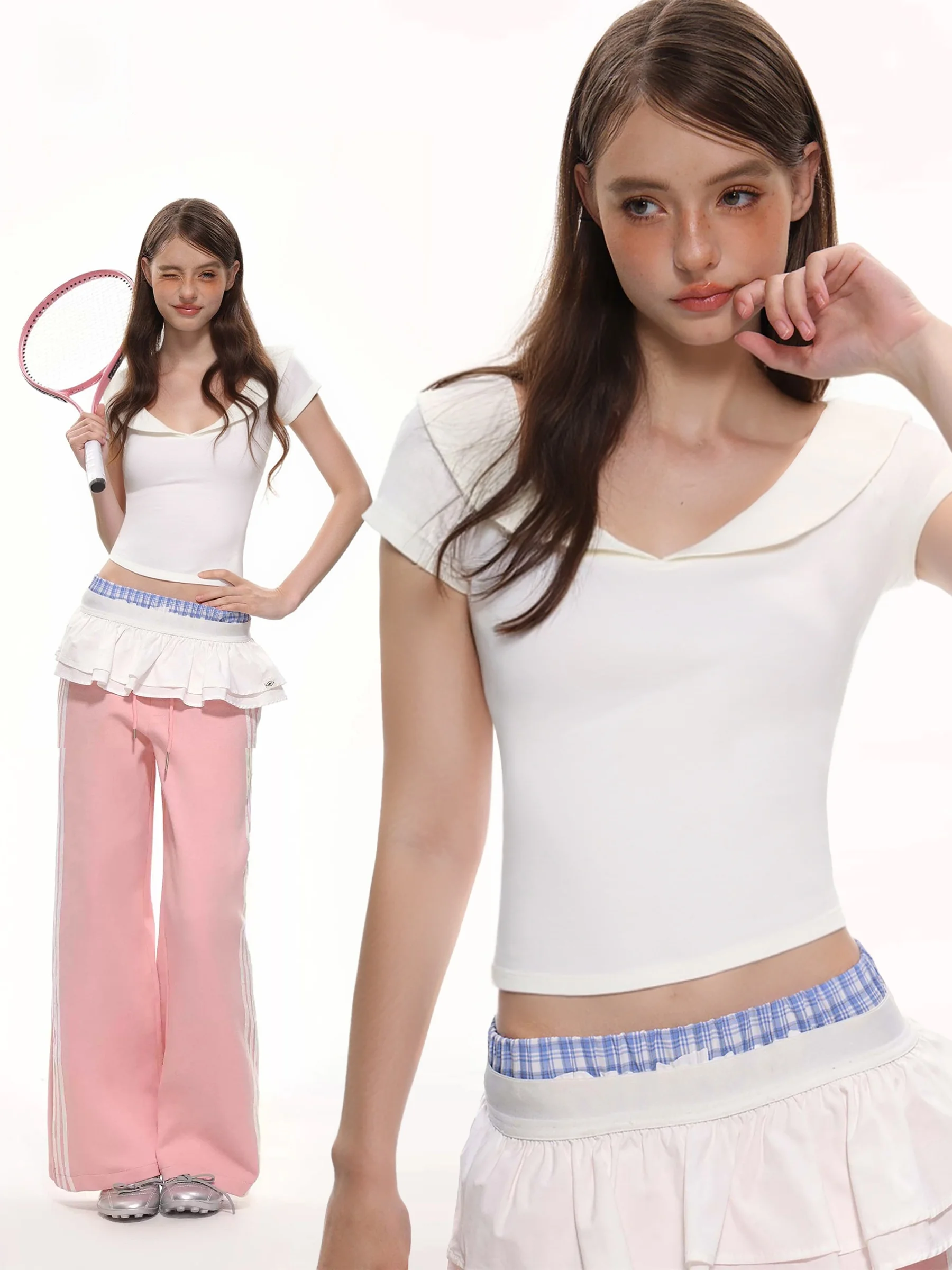 White Doll Collar T-Shirt Women's Spring Small Size Spicy Girl Slim Fit Base Layer Large Collar Short Top Daily Pure Color
White Doll Collar T-Shirt Women's Spring Small Size Spicy Girl Slim Fit Base Layer Large Collar Short Top Daily Pure Color
