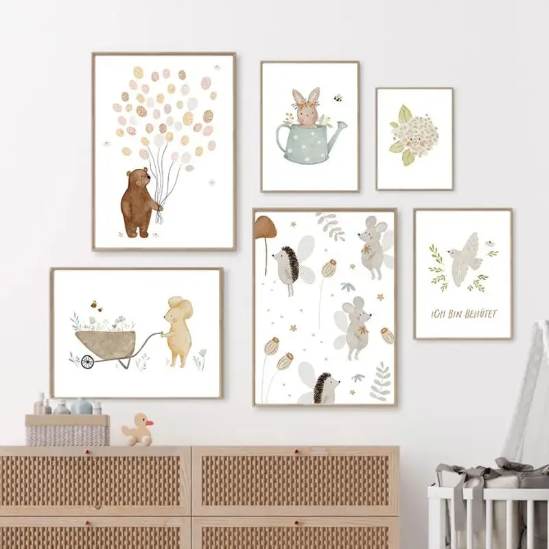 Boho Cartoon Farm Posters Prints Featuring Rabbit, Bear, Balloon, Hedgehog, Flower, Duck Diamond Painting Wall Art Ideal for B
Boho Cartoon Farm Posters Prints Featuring Rabbit, Bear, Balloon, Hedgehog, Flower, Duck Diamond Painting Wall Art Ideal for B