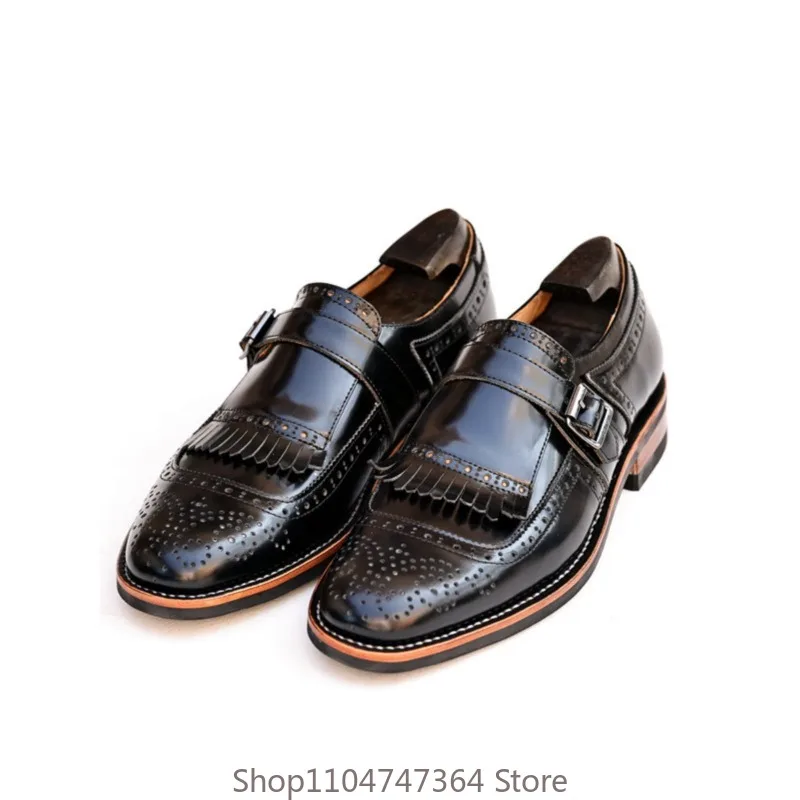 Handmade Genuine Leather Wedding Shoes Men's Dress Buckle Strap Loafers Youth British Fashion Casual Business Male Work Shoes
Handmade Genuine Leather Wedding Shoes Men's Dress Buckle Strap Loafers Youth British Fashion Casual Business Male Work Shoes