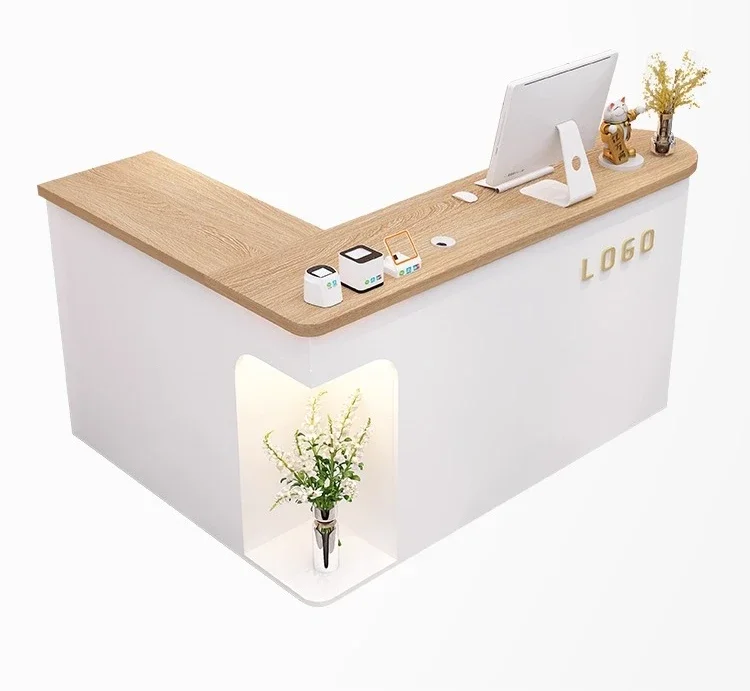 AACream Wind Corner Checkout Page L-shaped Bar Beauty Salon Reception Desk
AACream Wind Corner Checkout Page L-shaped Bar Beauty Salon Reception Desk