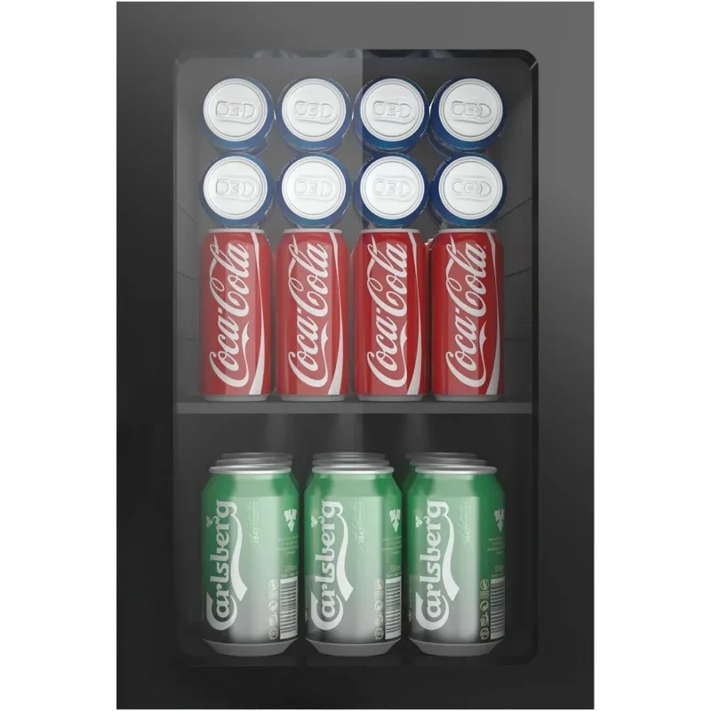 Compact 60 Can/1.3 Cubic Foot Beverage Fridge With Glass Door For Soda, Beer Or Wine,Under Counter Drinks Dispenser(0.9Cu Black)
Compact 60 Can/1.3 Cubic Foot Beverage Fridge With Glass Door For Soda, Beer Or Wine,Under Counter Drinks Dispenser(0.9Cu Black)