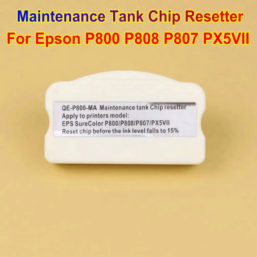 Maintenance Tank Chip Resetter For Epson Printer P800 P808 P807 Waste Ink Tank Resetter Ic Chip Reset P800 P808 P807 PX5VII Kit
Maintenance Tank Chip Resetter For Epson Printer P800 P808 P807 Waste Ink Tank Resetter Ic Chip Reset P800 P808 P807 PX5VII Kit