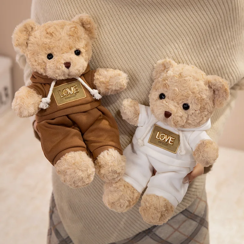 30cm Cute Teddy Bear Plush Toy Wearing hoodie Adorable Stuffed Animal with Soft Sweater Bear doll Perfect Gift for Kids
30cm Cute Teddy Bear Plush Toy Wearing hoodie Adorable Stuffed Animal with Soft Sweater Bear doll Perfect Gift for Kids