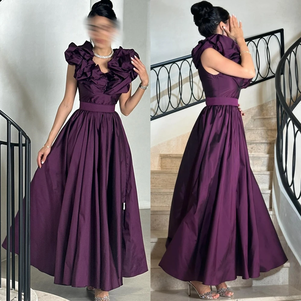 Customized Elegant Satin O-Neck Evening Dress Exquisite Sleeveless Prom Dresses Temperament Zipper Back Special Occasion Gowns
Customized Elegant Satin O-Neck Evening Dress Exquisite Sleeveless Prom Dresses Temperament Zipper Back Special Occasion Gowns