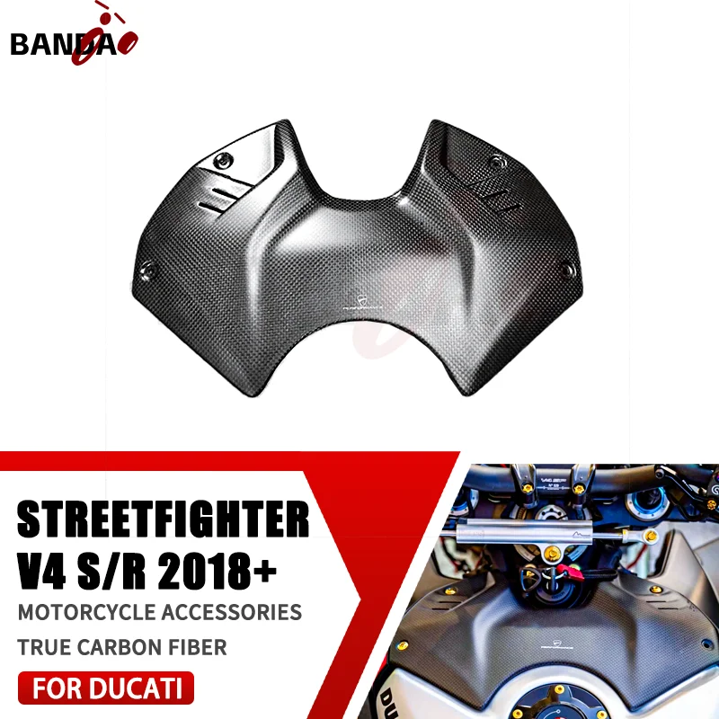 FOR DUCATI Streetfighter V4 2018 2019 2020 2021 2022 100% 3K Pure Carbon Fiber Motorcycle Accessories Fuel tank front cover
FOR DUCATI Streetfighter V4 2018 2019 2020 2021 2022 100% 3K Pure Carbon Fiber Motorcycle Accessories Fuel tank front cover