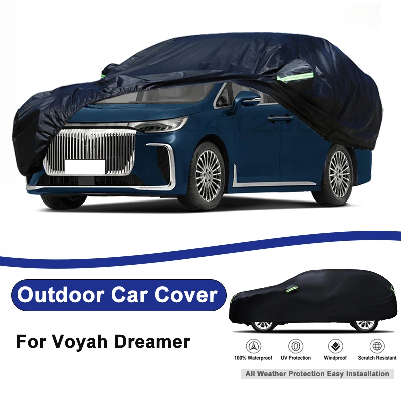 Outdoor Full Car Cover For Voyah Dreamer with Reflective Strips Waterproof Snowproof Dustproof UV Protection Auto Accessories
Outdoor Full Car Cover For Voyah Dreamer with Reflective Strips Waterproof Snowproof Dustproof UV Protection Auto Accessories