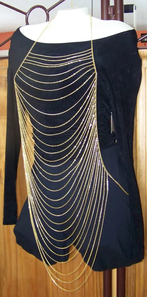 B custom multi-layer fringed body chain, quality Amazon for women's jewelry
B custom multi-layer fringed body chain, quality Amazon for women's jewelry