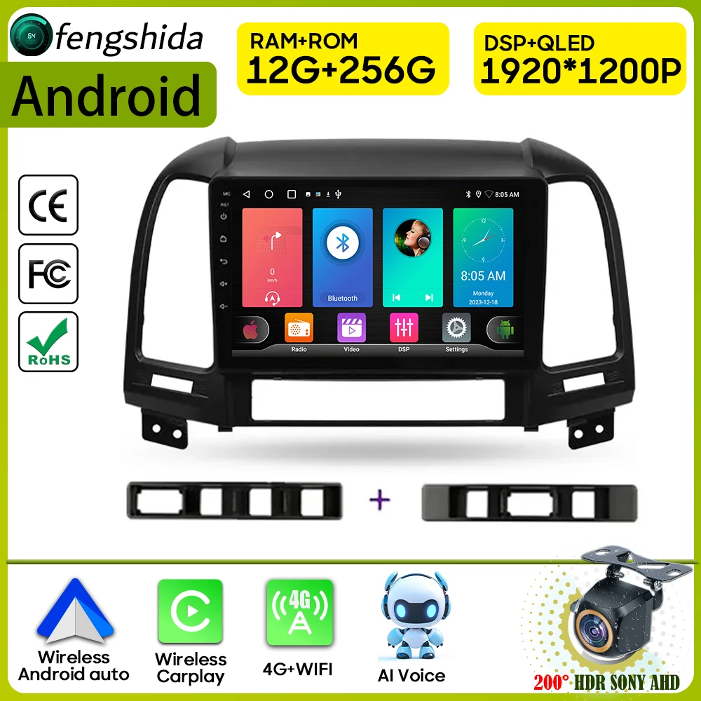 Car Radio Carplay For Hyundai Santa Fe 2 2006 - 2012 Navigation GPS Android Auto Stereo Multimedia Player 4G Wifi Video No 2din
Car Radio Carplay For Hyundai Santa Fe 2 2006 - 2012 Navigation GPS Android Auto Stereo Multimedia Player 4G Wifi Video No 2din