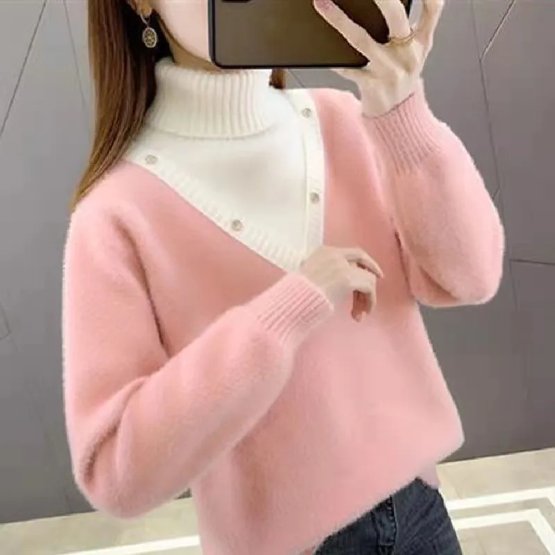 Turtleneck Temperament Women's Fashion Age-reducing Sweater Female Bottoming Shirt 2025 New Autumn Winter Clothes Undershirts
Turtleneck Temperament Women's Fashion Age-reducing Sweater Female Bottoming Shirt 2025 New Autumn Winter Clothes Undershirts