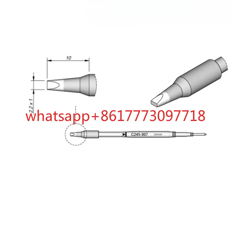C245-944 Original Soldering Iron Tip 844 907 807 407 770 759 741 729 Soldering Tip 061
C245-944 Original Soldering Iron Tip 844 907 807 407 770 759 741 729 Soldering Tip 061