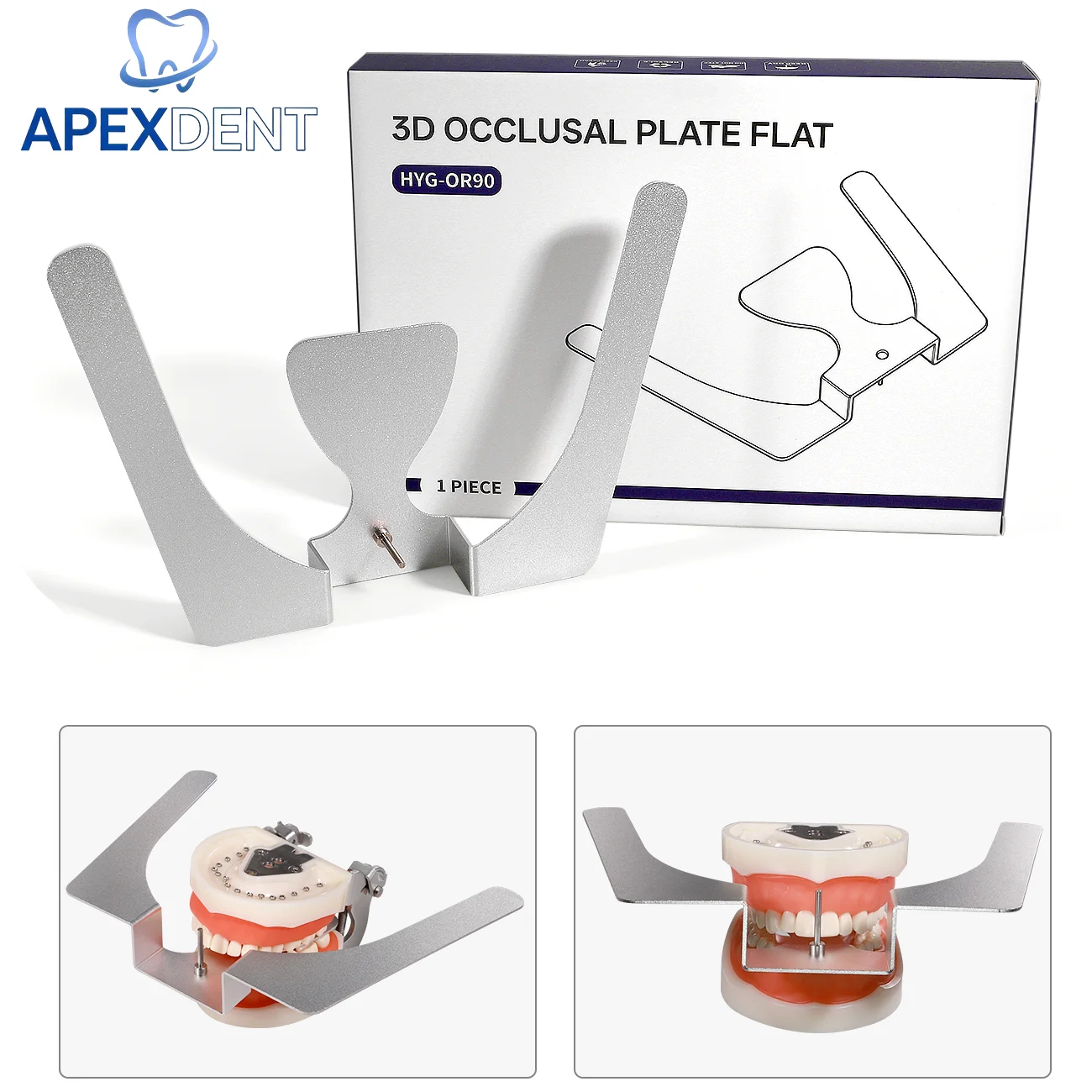 1Set Dental 2D/3D Jaw Bite Plane Plate Autoclavable Complete Denture Measurement Stainless Steel Dental Instruments
1Set Dental 2D/3D Jaw Bite Plane Plate Autoclavable Complete Denture Measurement Stainless Steel Dental Instruments