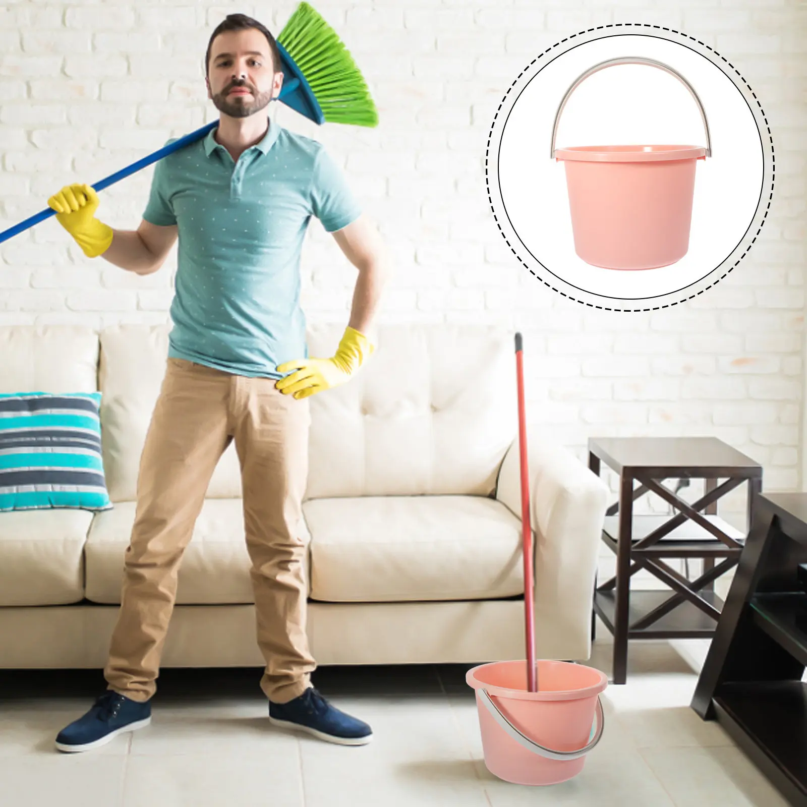 Small Plastic Bucket with Handle Portable Multipurpose Water Bucket for Home Dormitory Cleaning Washing Water Buckets for Home
Small Plastic Bucket with Handle Portable Multipurpose Water Bucket for Home Dormitory Cleaning Washing Water Buckets for Home