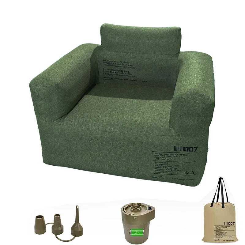 Durable Single Inflatable Sofa Air Couch Chair Portable Water Repellent Inflatable Armchair For Home Outdoor Camping Beach
Durable Single Inflatable Sofa Air Couch Chair Portable Water Repellent Inflatable Armchair For Home Outdoor Camping Beach