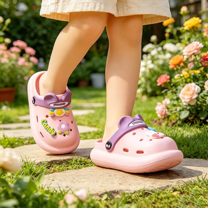 Toddler Girls PVC Soft Non-Slip Garden Shoes Kids Breathable Slip-On Sandals Summer Beach Pool Slippers
Toddler Girls PVC Soft Non-Slip Garden Shoes Kids Breathable Slip-On Sandals Summer Beach Pool Slippers