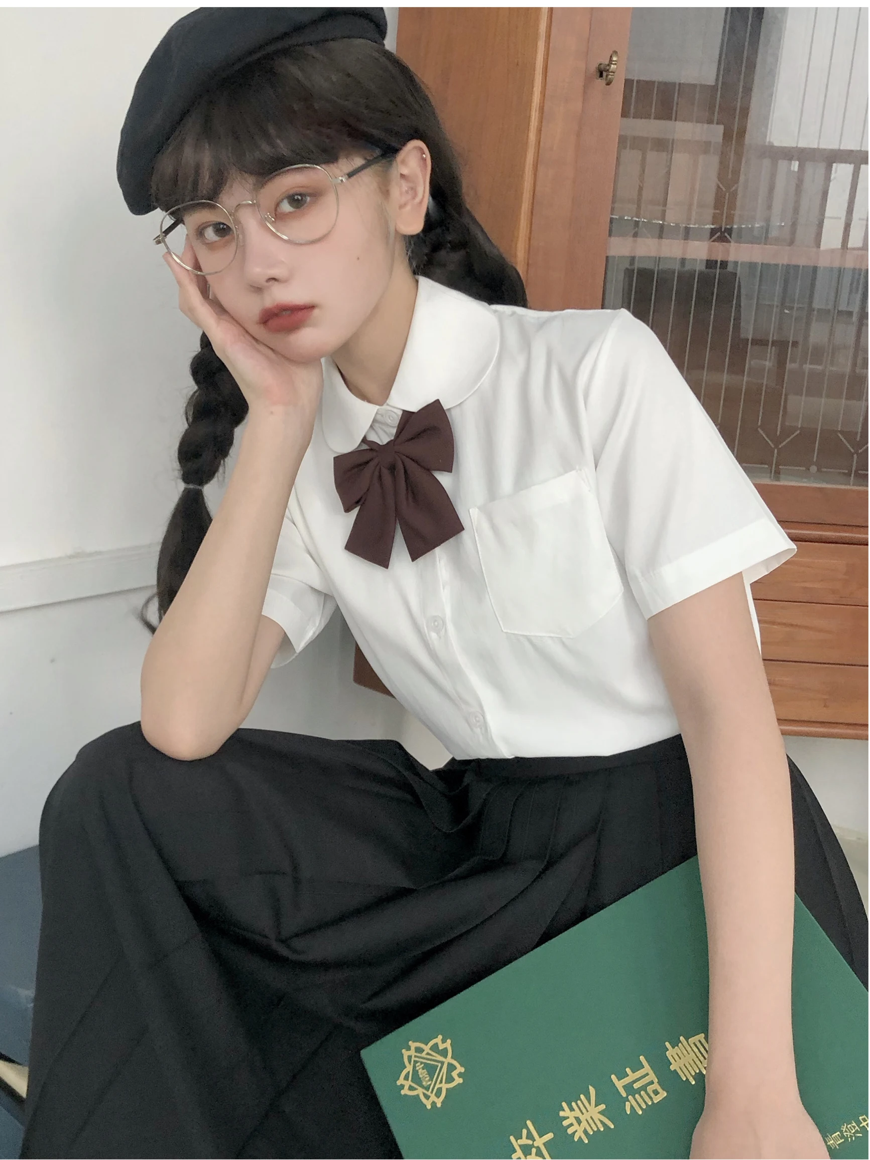 Basic Long Sleeve White Short Sleeve Shirt Spring Summer Base Layer Inner JK Long Top DK College Style Shirt Sweet Style Loos...
Basic Long Sleeve White Short Sleeve Shirt Spring Summer Base Layer Inner JK Long Top DK College Style Shirt Sweet Style Loos...