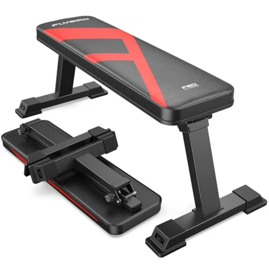 Foldable Flat Weight Bench for Home Gym, 600/1000 lbs Capacity with Dual Locking for Strength Training, Easy Setup and Storage
Foldable Flat Weight Bench for Home Gym, 600/1000 lbs Capacity with Dual Locking for Strength Training, Easy Setup and Storage