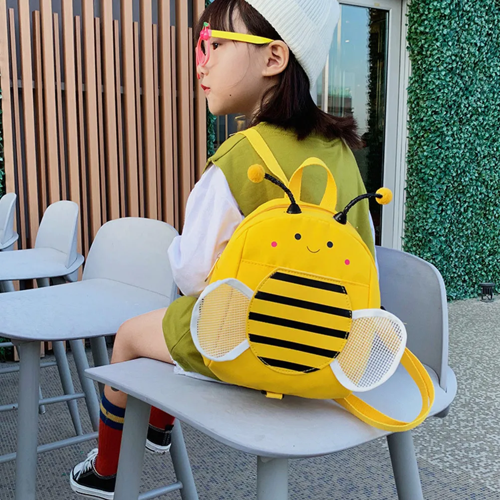 Stylish Yellow Anti-Lost Backpack for Kids Cute Bee Decorated Canvas Bag for Girls School Dance Beach Travel Daily Use
Stylish Yellow Anti-Lost Backpack for Kids Cute Bee Decorated Canvas Bag for Girls School Dance Beach Travel Daily Use
