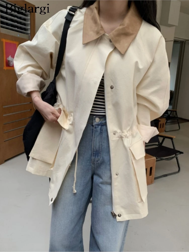Autumn Coat Women Pleated Loose Fashion Casual Ladies Jackets Korean Style Long Sleeve Woman Coats
Autumn Coat Women Pleated Loose Fashion Casual Ladies Jackets Korean Style Long Sleeve Woman Coats