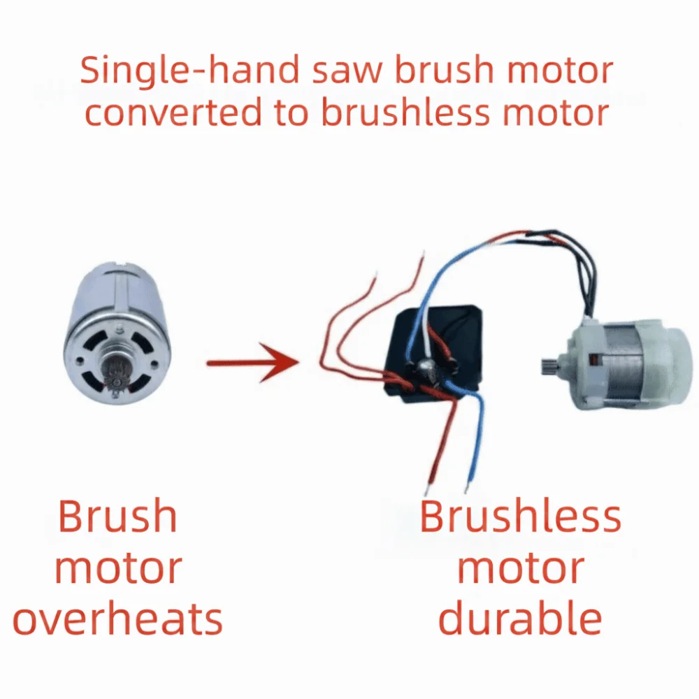 Brushless Design 21V 14 Toothbrushless Motor High Power 550-Type Chainsaw Motor Convenient Installation 14 Teeth
Brushless Design 21V 14 Toothbrushless Motor High Power 550-Type Chainsaw Motor Convenient Installation 14 Teeth
