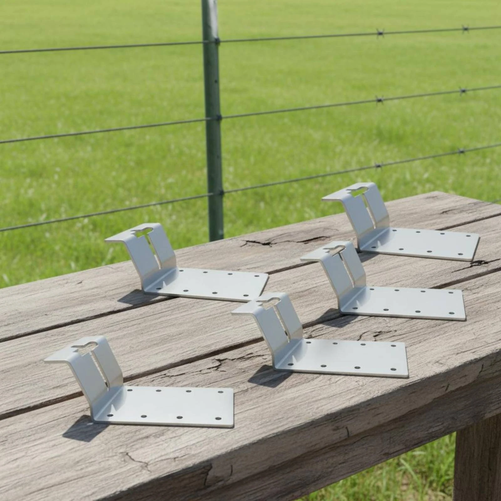 6 Pieces T-Post Fence Bracket Silver T-Post Mounting Bracket Outdoor Hardware Easy to Install Rust Resistant
6 Pieces T-Post Fence Bracket Silver T-Post Mounting Bracket Outdoor Hardware Easy to Install Rust Resistant