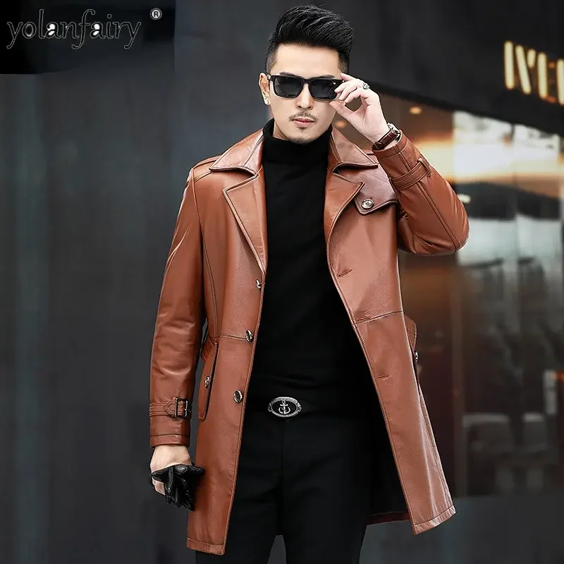 Winter Coat Men’s Down Jacket Men Genuine Leather Top Layer Cowhide Jackets Medium Long Windbreaker Orange Leather Down Coats FC
Winter Coat Men’s Down Jacket Men Genuine Leather Top Layer Cowhide Jackets Medium Long Windbreaker Orange Leather Down Coats FC