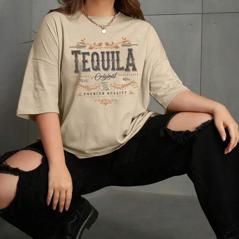 Tequila Graphic Tees Plus Size Women Vintage T-Shirt Short Sleeve Alcohol Drinking Lover T Shirt Hippie Retro Cotton Tshirt
Tequila Graphic Tees Plus Size Women Vintage T-Shirt Short Sleeve Alcohol Drinking Lover T Shirt Hippie Retro Cotton Tshirt