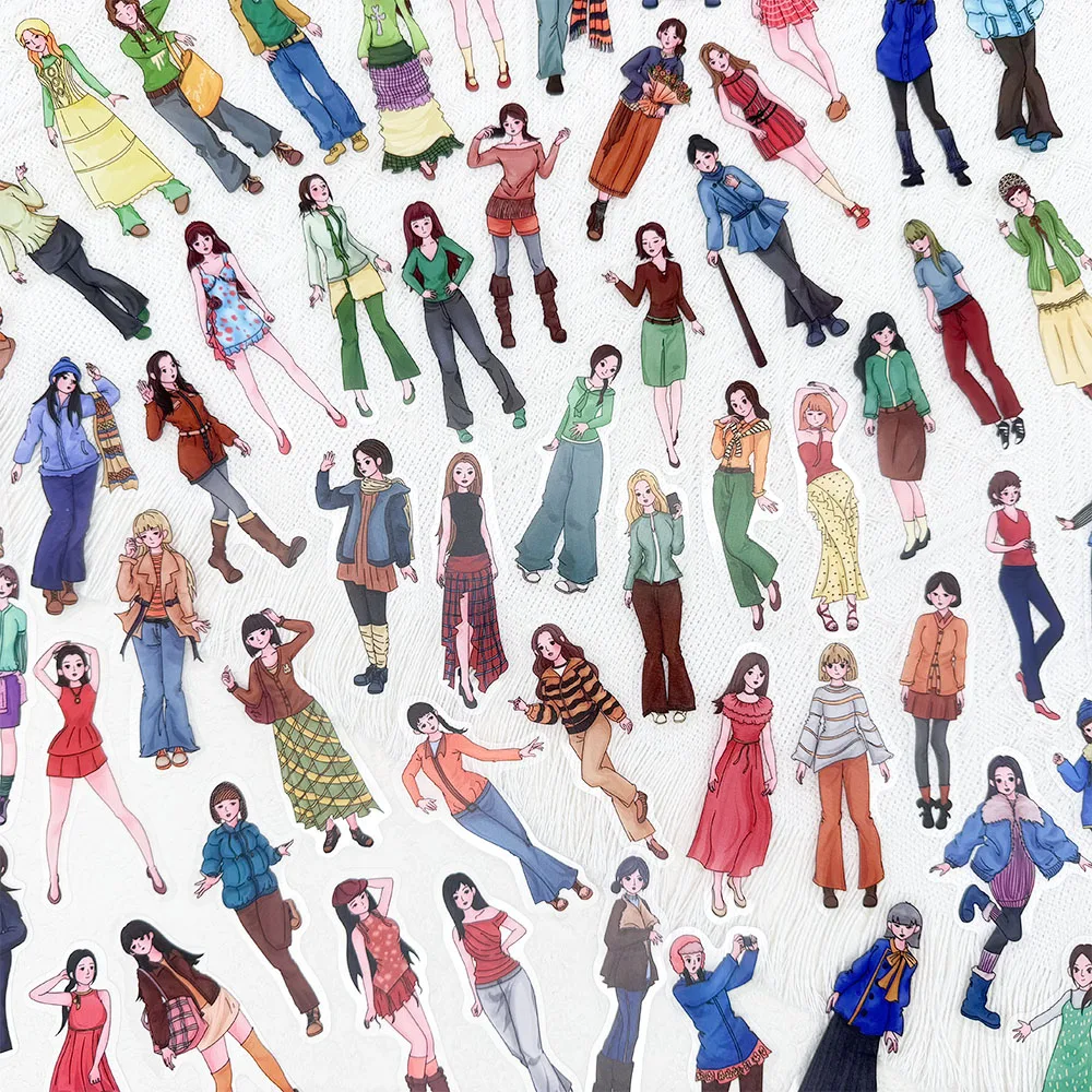 60pcs Women‘s Fashion Outfits PET Stickers Decals For Laptop Notebook Suitcase Skateboard DIY Aesthetic Transparent Stickers
60pcs Women‘s Fashion Outfits PET Stickers Decals For Laptop Notebook Suitcase Skateboard DIY Aesthetic Transparent Stickers