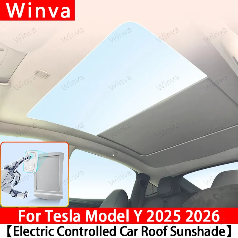 Voice/Button Dual Mode Electric Sunshade for Tesla Model Y Juniper 2025/2026 – UV Protection Panoramic Roof, Fully Electric
Voice/Button Dual Mode Electric Sunshade for Tesla Model Y Juniper 2025/2026 – UV Protection Panoramic Roof, Fully Electric