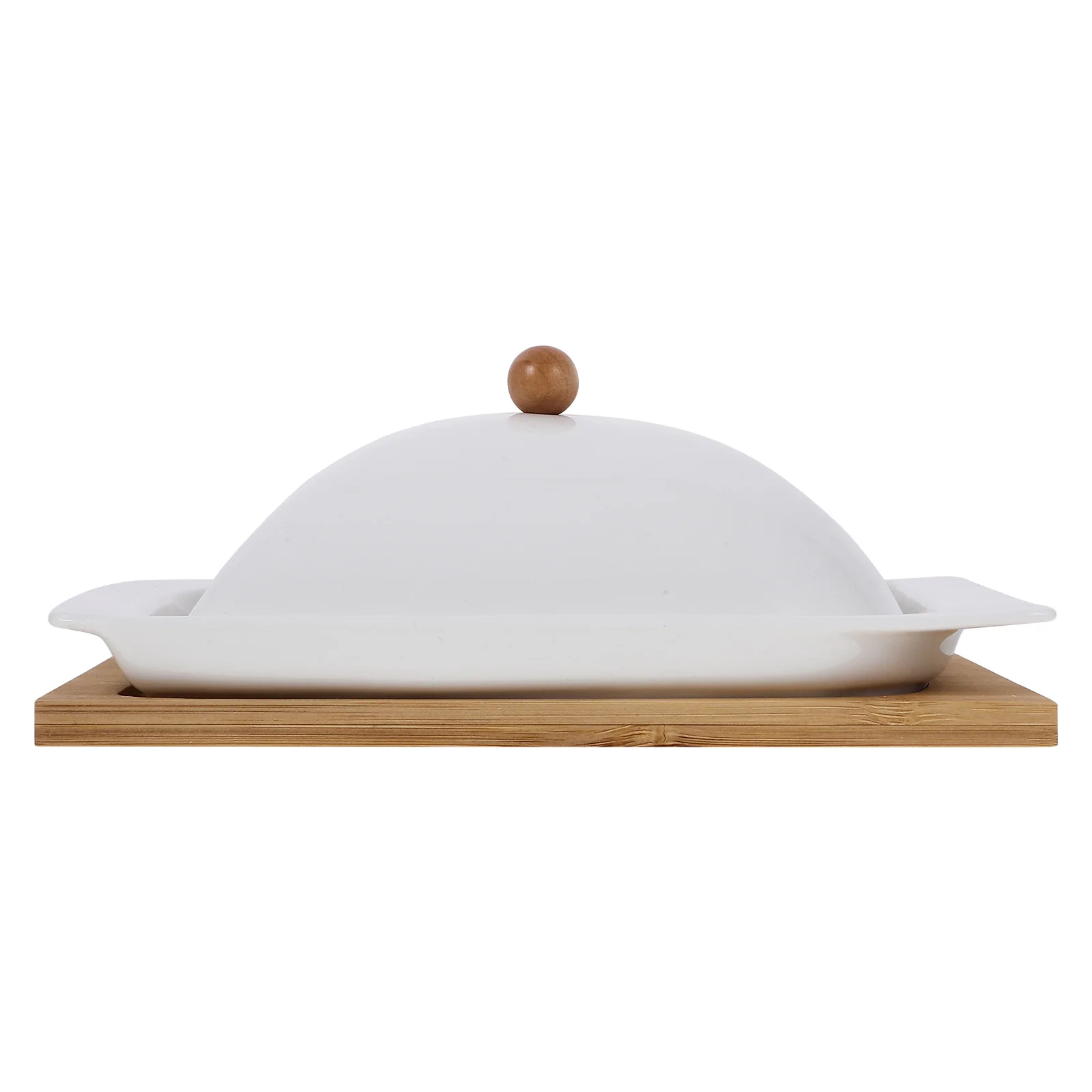 Wooden Bead Butter Dish Large Capacity Ceramic Reusable Cheese Storage Plate With Lid For Kitchen Household Box
Wooden Bead Butter Dish Large Capacity Ceramic Reusable Cheese Storage Plate With Lid For Kitchen Household Box