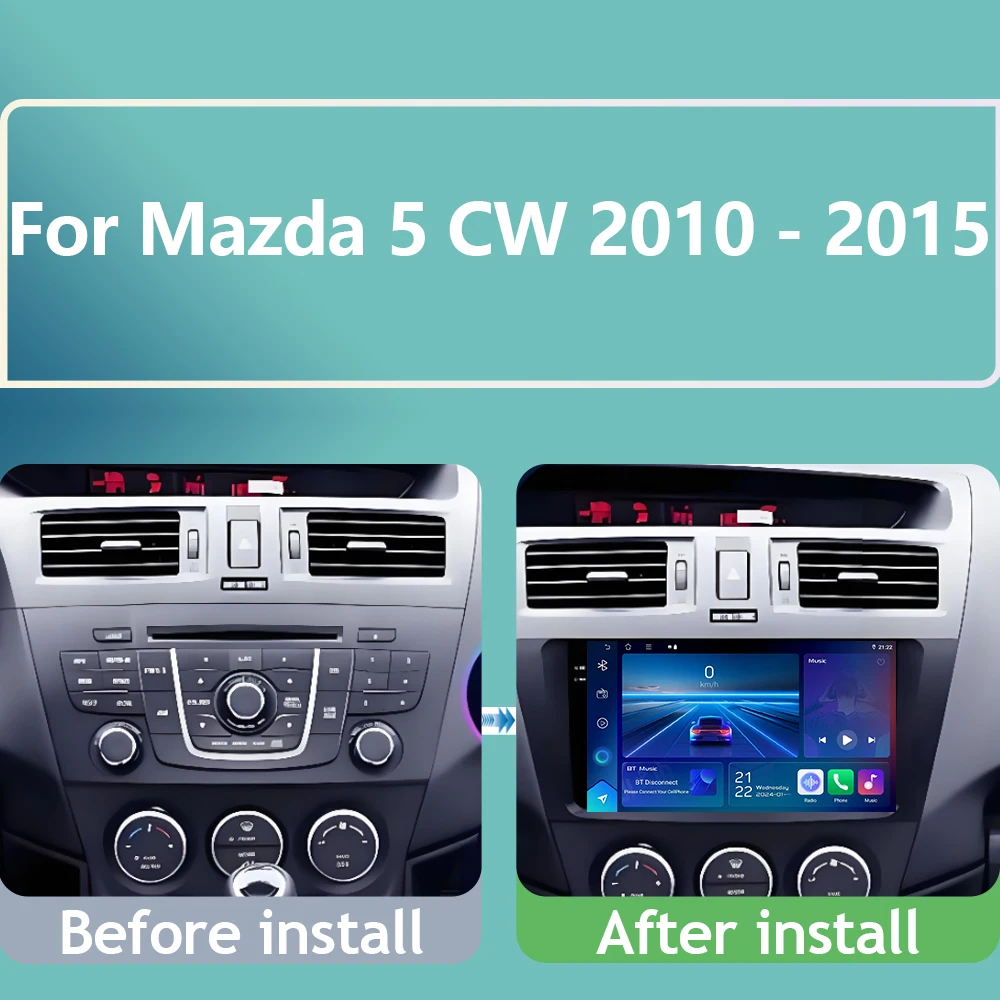 4G For Mazda 5 CW 2010 2011 2012 2013 2014 2015 Android 16 Carplay Auto Player Video WIFI+4G DSP Multimedia Car Radio Navigation
4G For Mazda 5 CW 2010 2011 2012 2013 2014 2015 Android 16 Carplay Auto Player Video WIFI+4G DSP Multimedia Car Radio Navigation