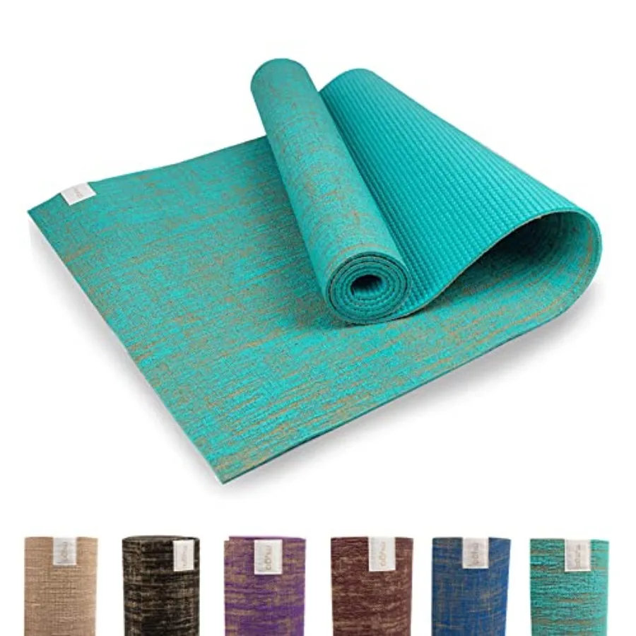 Jute Yoga Mat High Performance Vegan Floor Exercise Mat Eco Friendly Biodegradable Yoga Mat with PVC Backing 72" x 24" 0.2" Thi
Jute Yoga Mat High Performance Vegan Floor Exercise Mat Eco Friendly Biodegradable Yoga Mat with PVC Backing 72" x 24" 0.2" Thi