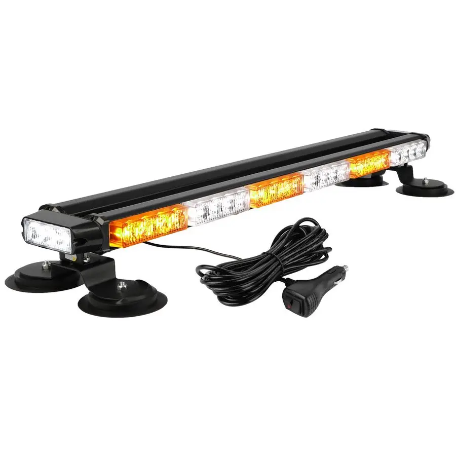 29.5 54 LED Strobe Light Bar Double Side Flashing High Intensity Emergency Warning Flash Strobe Light with Magnetic Base for Saf
29.5 54 LED Strobe Light Bar Double Side Flashing High Intensity Emergency Warning Flash Strobe Light with Magnetic Base for Saf