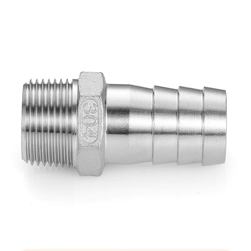 Hose Barb Connector 304 Stainless Steel Male Thread Pipe Fitting pagoda connector Coupling Tail Connector
Hose Barb Connector 304 Stainless Steel Male Thread Pipe Fitting pagoda connector Coupling Tail Connector