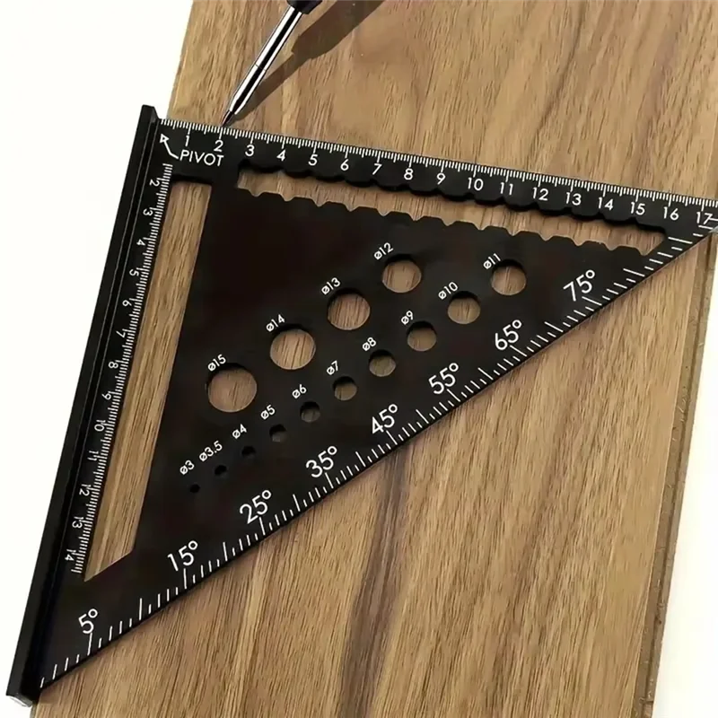 B28C-Triangle Ruler 7Inch Aluminum Angle Protractor Speed Metric Square Measuring Ruler For Building Framing Tools Gauges
B28C-Triangle Ruler 7Inch Aluminum Angle Protractor Speed Metric Square Measuring Ruler For Building Framing Tools Gauges