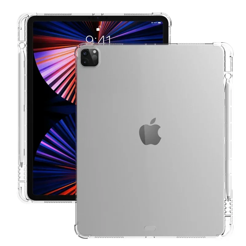 Clear Case For iPad Pro 12.9 Case With Pencil Holder Cover For ipad pro 12 9 2021 2020 2018 2022 Tpu Case 
Clear Case For iPad Pro 12.9 Case With Pencil Holder Cover For ipad pro 12 9 2021 2020 2018 2022 Tpu Case