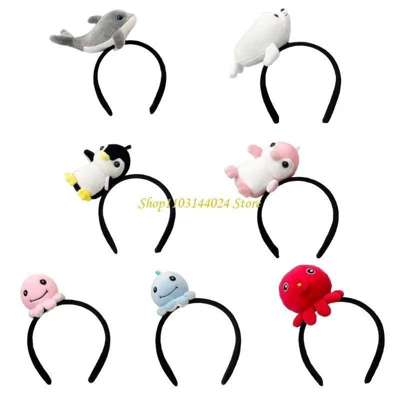 N5KE Plush Marine Hairhoop Women Face Washing Headband Kids Sea Animal Theme Hairhoop
N5KE Plush Marine Hairhoop Women Face Washing Headband Kids Sea Animal Theme Hairhoop
