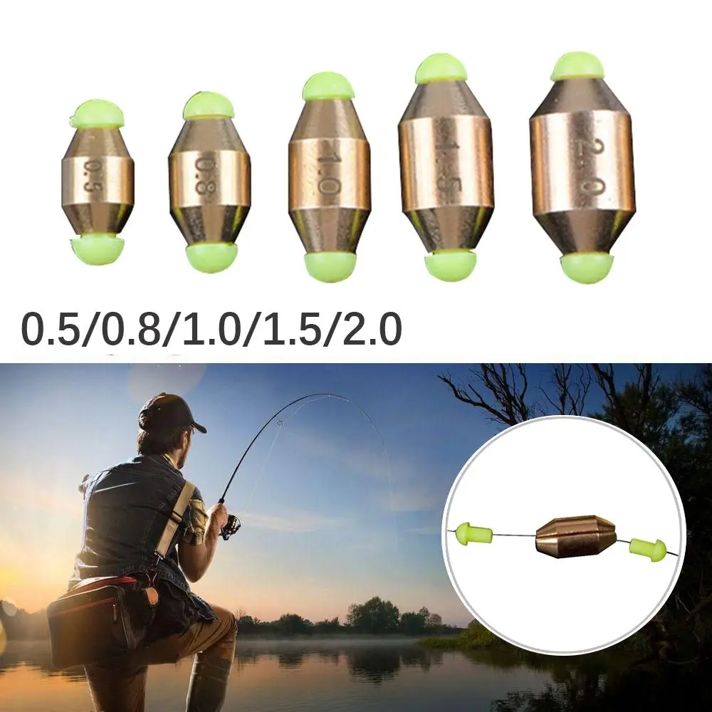 4Pcs Fishing Weight Sinkers Copper Alloy Slip Sinker Line Sinkers Fishing Tackle Accessories
4Pcs Fishing Weight Sinkers Copper Alloy Slip Sinker Line Sinkers Fishing Tackle Accessories
