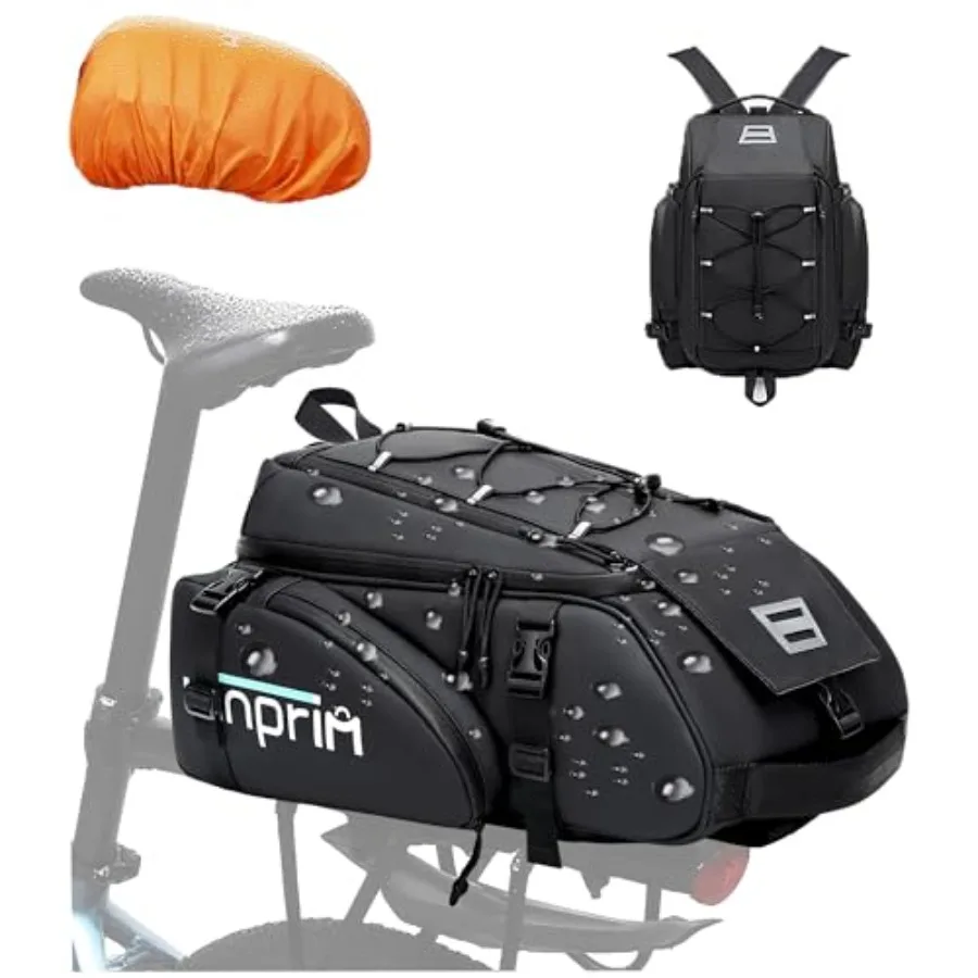 19L Reflective Bike Rack Bag Large Capacity Waterproof Rear Bag with Rain Cover E-Bike Bicycle Accessories Basket Storage Cross
19L Reflective Bike Rack Bag Large Capacity Waterproof Rear Bag with Rain Cover E-Bike Bicycle Accessories Basket Storage Cross