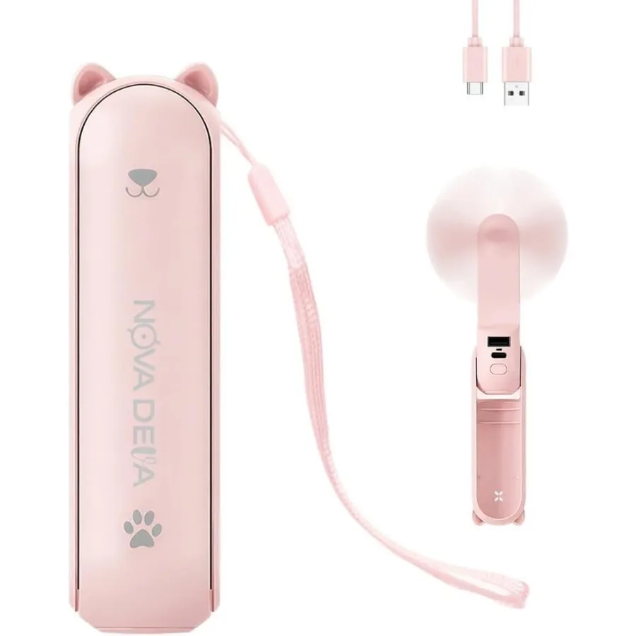 Portable Mi Handheld Fan with Power Bank and Flashlight, USB Rechargeable Foldable Pocket Travel Fan for Summer, Outdoor, Campi
Portable Mi Handheld Fan with Power Bank and Flashlight, USB Rechargeable Foldable Pocket Travel Fan for Summer, Outdoor, Campi