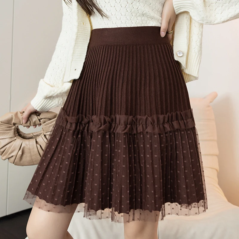 Women Short Tulle Pleated Skirt Spring Summer Elastic High Waist Skirts Womens 2023 Solid Elegant A-LINE Skirt
Women Short Tulle Pleated Skirt Spring Summer Elastic High Waist Skirts Womens 2023 Solid Elegant A-LINE Skirt