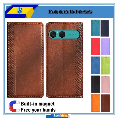 For Sony Xperia 10 VII Case For Sony Xperia 10 VII Phone Cover Global Version Sony Case Xperia 10VII Flip Leather Book Holster