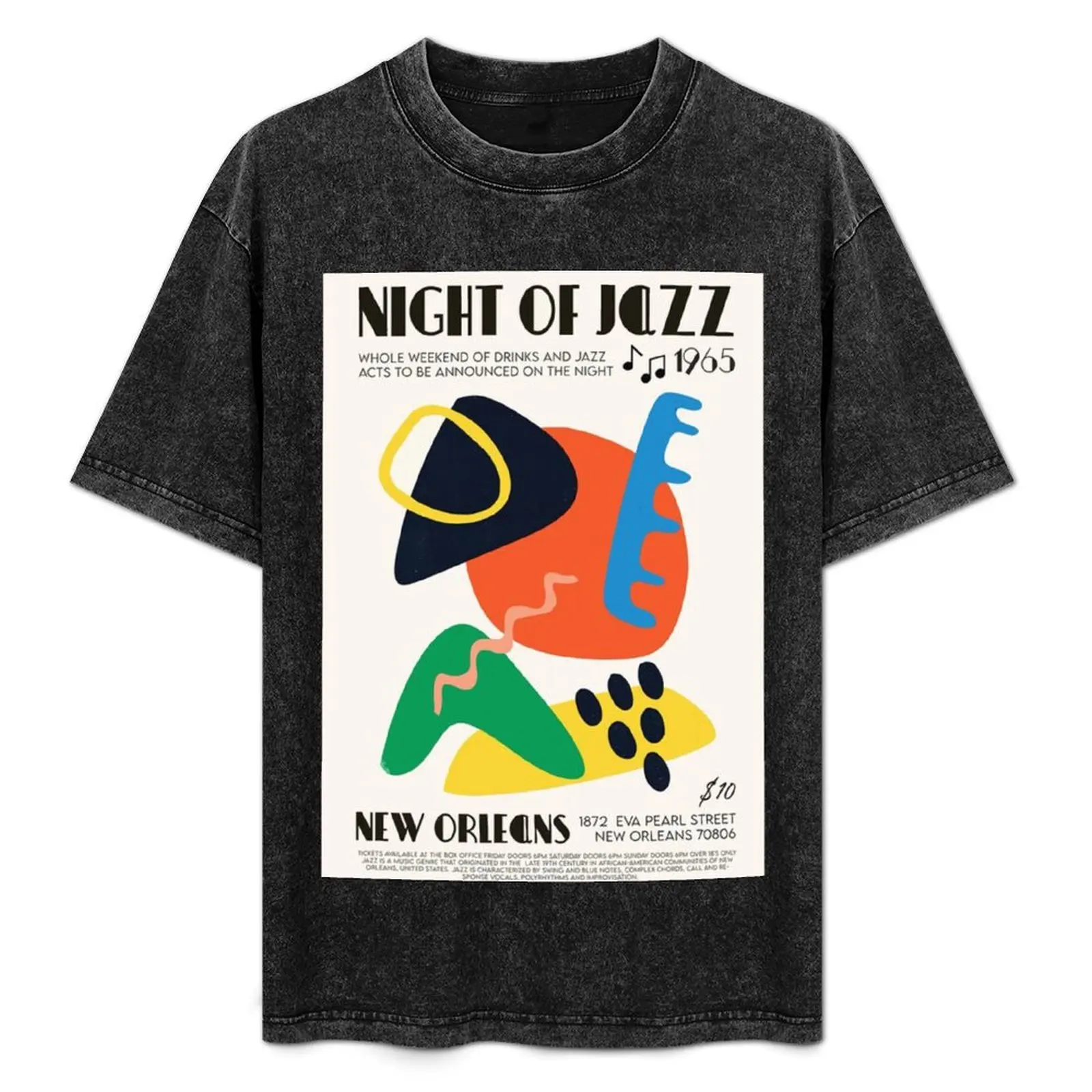 Night of Jazz 1965 T-Shirt Long Lasting Casual T-Shirt
Night of Jazz 1965 T-Shirt Long Lasting Casual T-Shirt