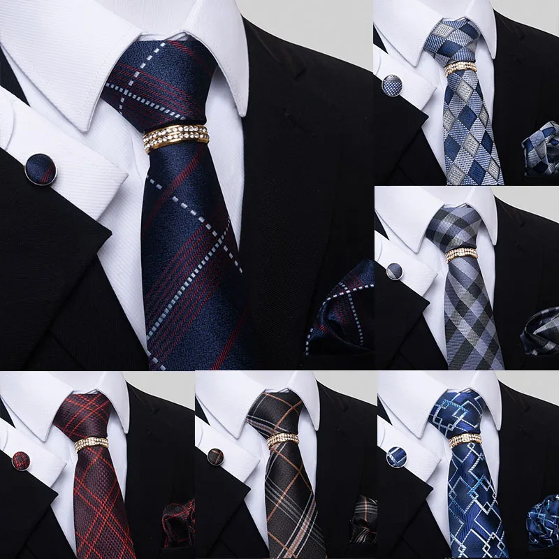 Men's tie 8cm solid color polka dot plaid tie cufflink Pocket towel set monochrome formal casual print wedding party use
Men's tie 8cm solid color polka dot plaid tie cufflink Pocket towel set monochrome formal casual print wedding party use